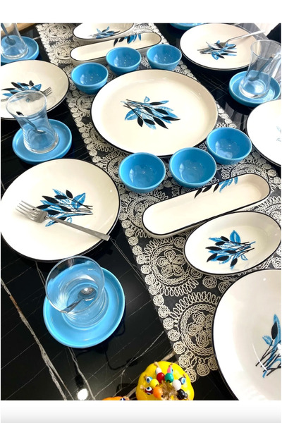 Davet 6 Kişilik 23 Parça Kahvaltı Takımı - İznik Yemek Takımı