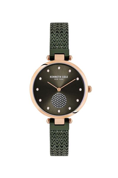 Kenneth Cole Açık Yeşil Renk Çelik Kordon Şık Kadın Kol Saati (24 AY GARANTİLİ)
