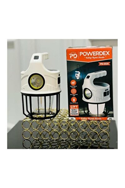 powerdex Çift Işıklı Güneş Enerjili Kamp Feneri