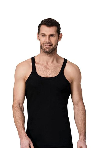 Namaldı Men's Rib Cotton Thin Straps Men's Athlete 4 Pieces