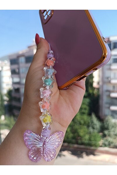 Efna Store Renkli Boncuklu Telefon Kılıf Aksesuarı,charm Ve Hediye Kutulu,çan...