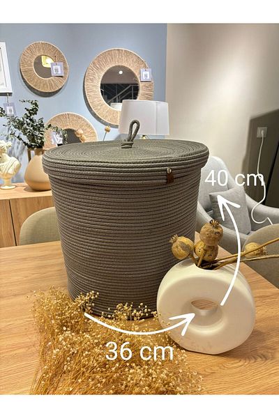 MaVaux Organizator Victor Dimensiune Mare 36x40 - Coș multifuncțional cu capac și ghiveci