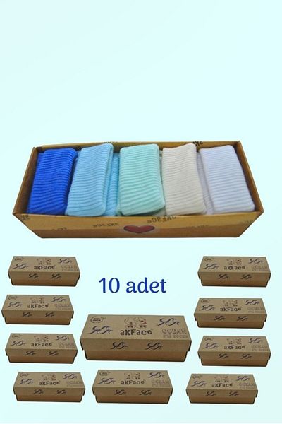 Akface Organic Cotton Newborn Baby and Kids Socks 10 boxes wholesale