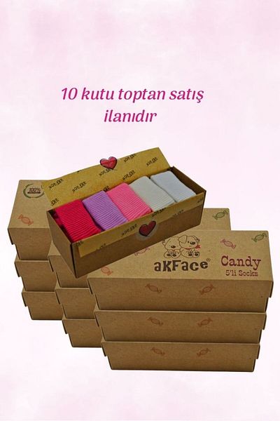 Akface Organic Cotton Newborn Baby and Kids Socks 10 boxes wholesale