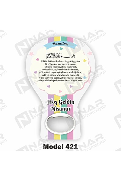 Nar Promosyon 30 Adet Balon Açacak Magnet Sünnet Hatırası - Arkası Mıknatıslı...