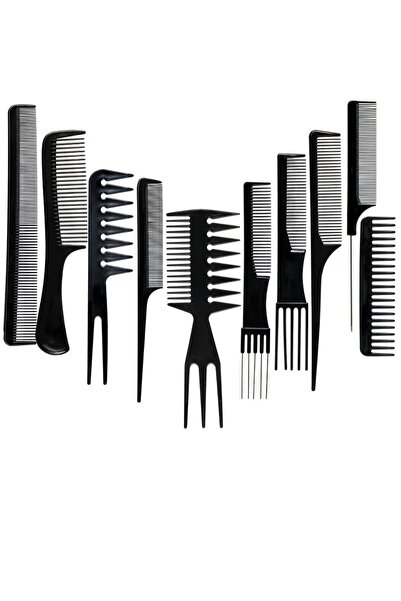 Croc 1110 Çantalı Tarak Seti 10lu - Profesyonel Kuaför Tarakları