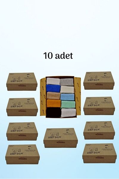 Akface Organic Cotton Newborn Baby and Kids Socks 10 boxes wholesale