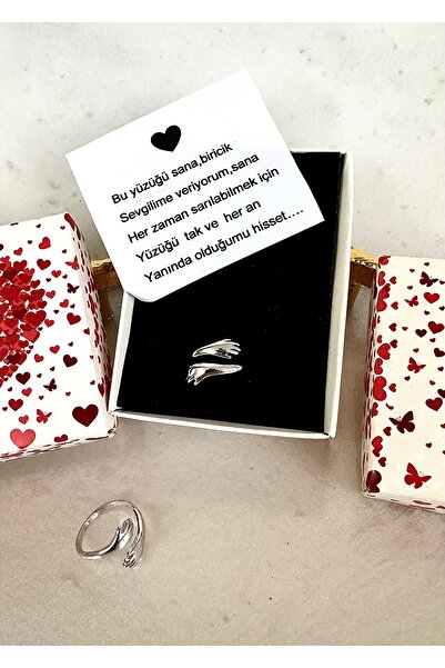 takıtarzım Sevgili yüzüğü Sarılan ruh silver