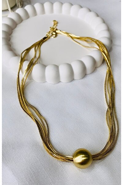 VNS Accessories قلادة VIP متعددة السلاسل غير اللامعة