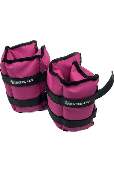 S ZEYREK 4 kg 2 bucăți 8 kg în total Set de greutăți pentru întărirea mușchilor mâinii și gleznei Sac de greutăți cu nisip