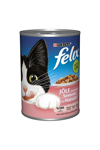 FELIX Somonlu ve Alabalıklı Konserve Yetişkin Yaş Kedi Maması 400 gr