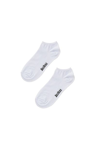 Bad Bear Core Ankle White Unisex Booty Socks
