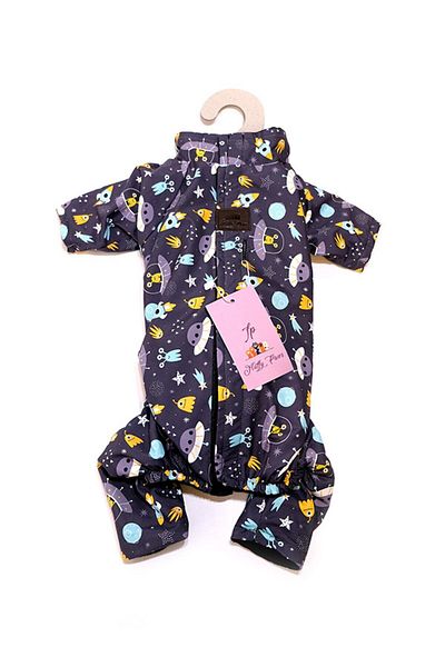 Fluffy Paws Aliens Waterproof Fleece Dog Coat