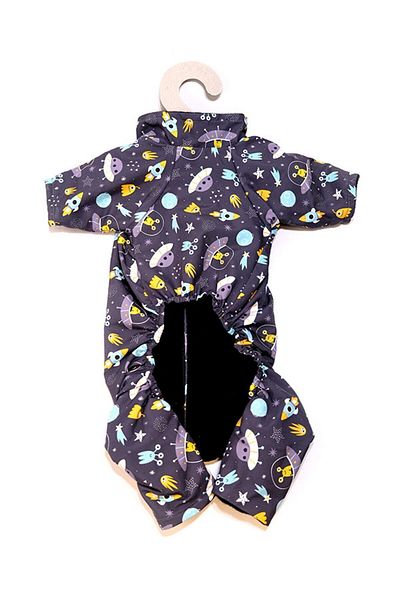 Fluffy Paws Aliens Waterproof Fleece Dog Coat