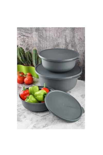 amaç yaşam ve ambalaj Trend Storage Container Set of 3 Colorful Storage Conta...