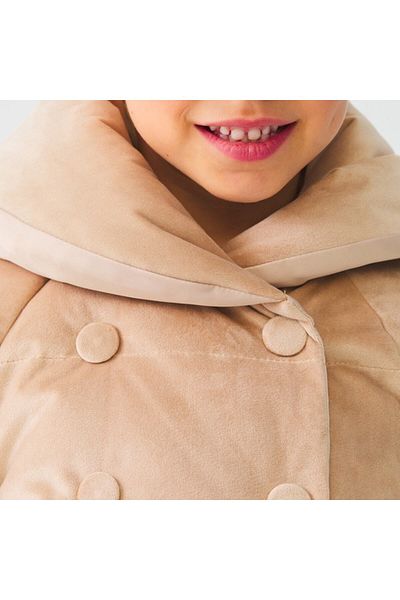 Abel & Lula Double Sided Nubuck Thick Coat L23k5830