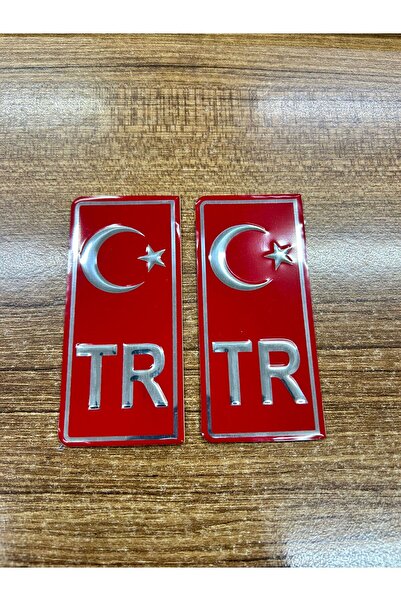 APEXİ TÜM ARAÇLAR İÇİN PLAKA KIRMIZI TR YAZISI