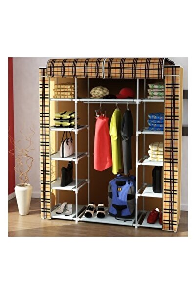 Trioport Çift Yandan Raflı Bez Dolap