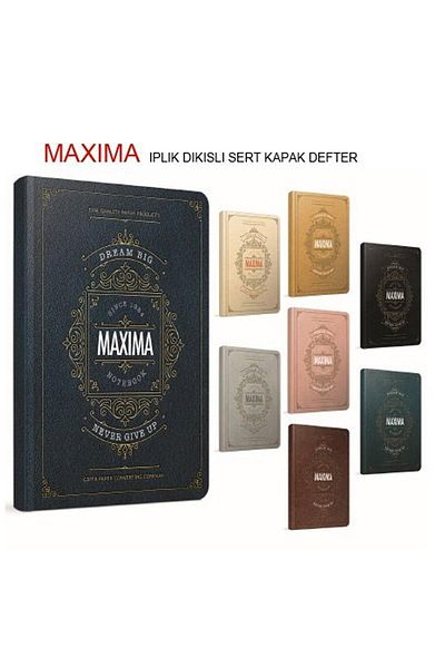 Gıpta Maxima 13x21 Hard Cover Notebook 120 Sheets Unlined
