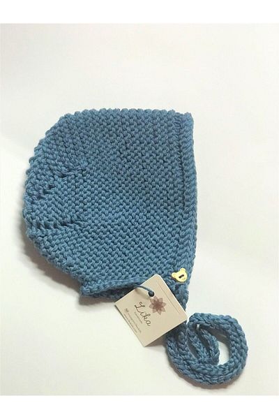 Lika Bamboo Knitted Baby Hat 6-9 Months (HAND MADE)
