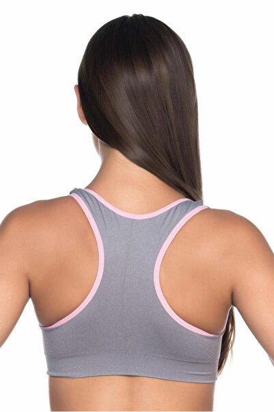 Acura Gray Pink Women's 4024 Double Bra Corset