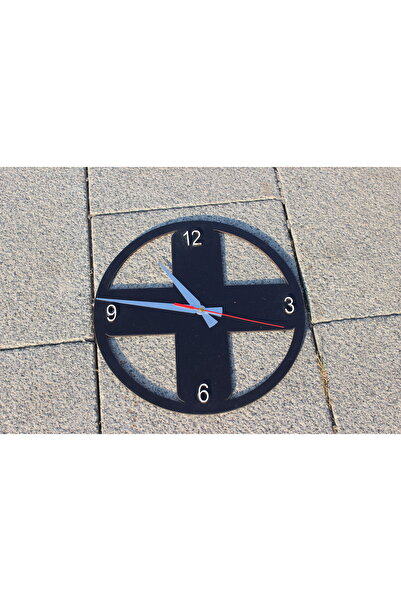 Dekor Treni Round Plus Decorative Wooden Wall Clock