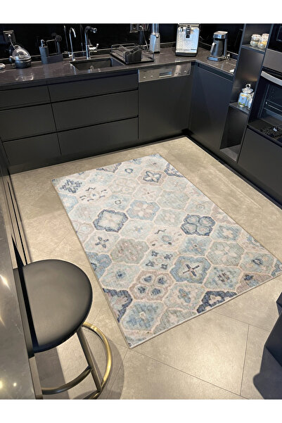 Rugs Modern Halı Çok Renkli Karma Çiçek Geometrik Desenli Kreatif Modern Deko...