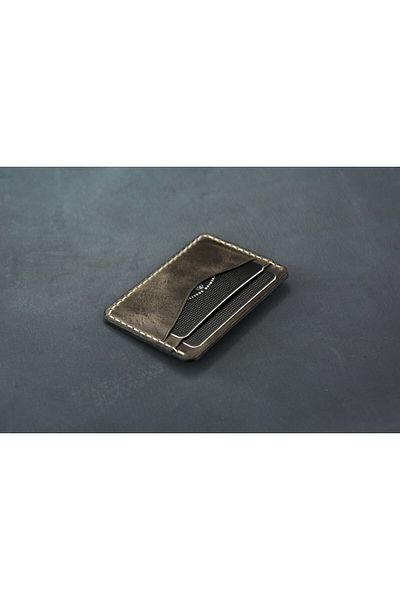 DeriBoss Milano Grey Effect Pull Up Μίνιμαλ θήκη για κάρτες