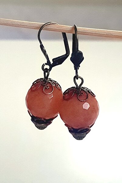 LADYMİRAGE YEŞİM TAŞI VİNTAGE KÜPE