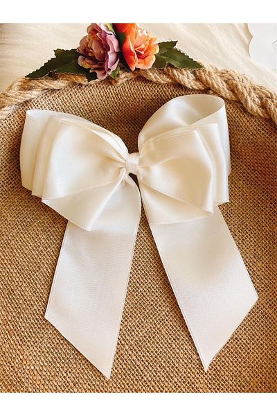 Yeşim Aksesuar Luxury Satin Bow Buckle, Bow Ribbon Satin Automatic Women's Buckle
