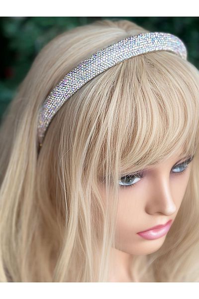 QUEEN AKSESUAR Trend fashion crystal bright janjanli holgoram row stoned with bombed bulging high wide crown women's crown