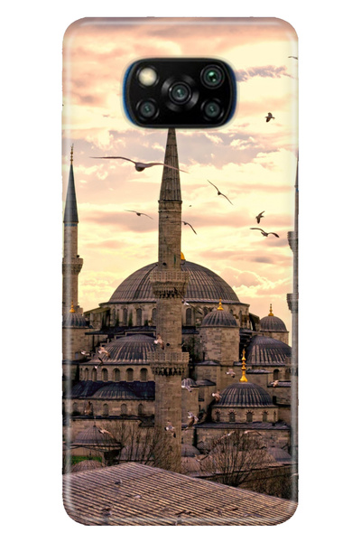 POCO X3 NFC - X3 Pro Uyumlu Kılıf Desenli Baskılı Silikon Camii