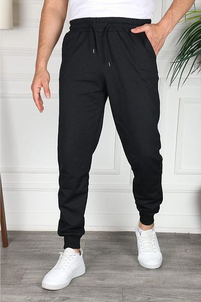 Tomris Black Slim Fit Jogger Sweatpants