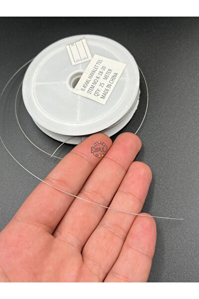 Ebruli Boncuk 0,45 Mm Hayalet Çelik Tel Takı Yapımı Aksesuar 1 Makara