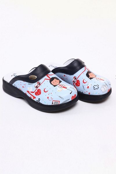 BİO HİPOKRAT Bio Hippocrat Nurse Themed Orthopedic Sabo Slippers