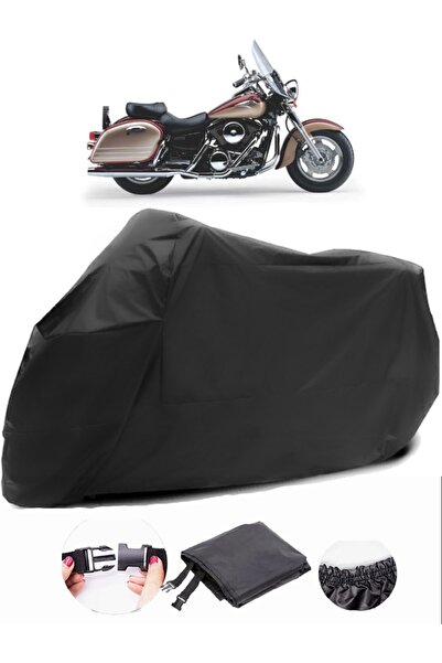 AutoZEL Kawasaki VN 1500 Classic Tourer Black Motorcycle القماش المشمع المقاو...