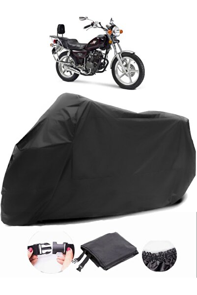 AutoZEL Kanuni Seyhan 150 قماش مشمع أسود للدراجات النارية مقاوم للماء