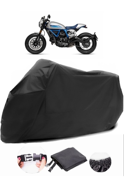 AutoZEL Ducati Scrambler Café Racer أسود للدراجات النارية من القماش المشمع ال...