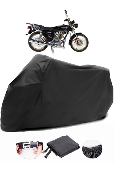 AutoZEL Arora AR 185-18 قماش متين مقاوم للماء باللون الأسود للدراجات النارية