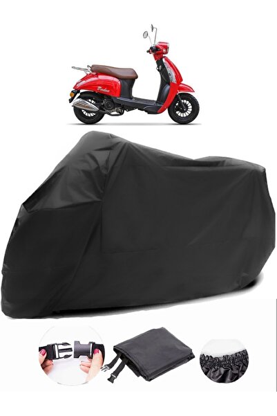 AutoZEL Kanuni Trodon 50 قماش أسود للدراجات النارية مقاوم للماء ومتين