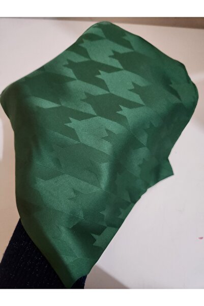FRESCO SCARFS Kadın Tesettür İpeksi Jakar Kazayağı Desen Eşarp*ZÜMRÜT