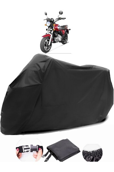 AutoZEL يوكي سكرام 170 متوافق مع القماش المشمع الأسود للدراجات النارية المقاو...