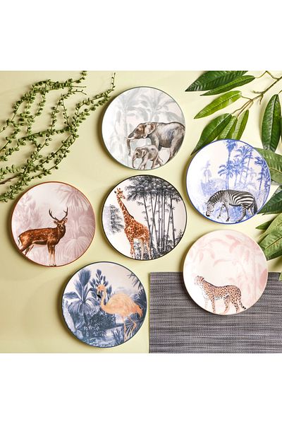 Karaca Jungle 6 Piece Cake Set