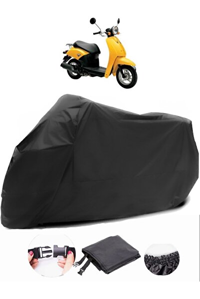 AutoZEL هوندا اليوم 50 قماش مشمع مقاوم للماء باللون الأسود للدراجات النارية