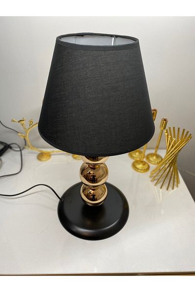 asellus Munis Series 3 Ball Exclusive Gold Plated Lampshade Lampshade Table Lamp Decoration with Fabric Head