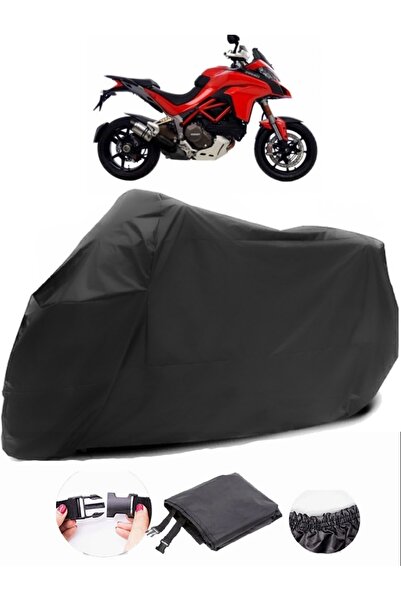 AutoZEL Ducati Multistrada 1200 قماش مشمع أسود للدراجات النارية مقاوم للماء