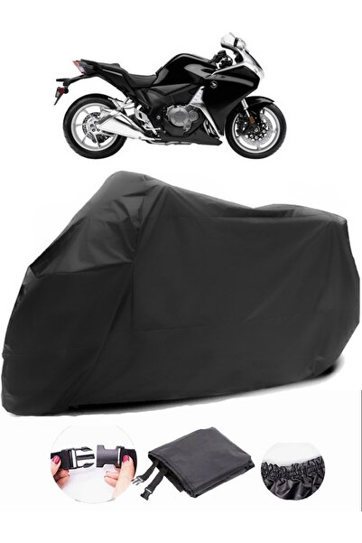 AutoZEL هوندا VFR 1200 F القماش المشمع الأسود للدراجات النارية مقاوم للماء