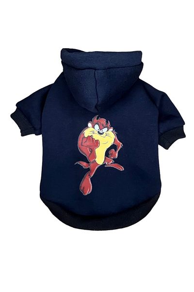 PetiliDünya Taz sweat Hooded Sweatshirt Dog And Cat Outfit - Patterned Hoodie
