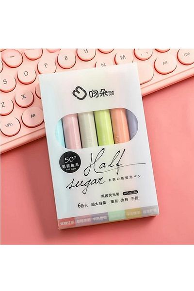 NaSaDAN Half Sugar Pastel Colors Highlighter Set