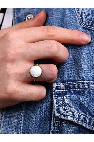 esha خاتم نسائي قابل للتعديل من الحجر الطبيعي